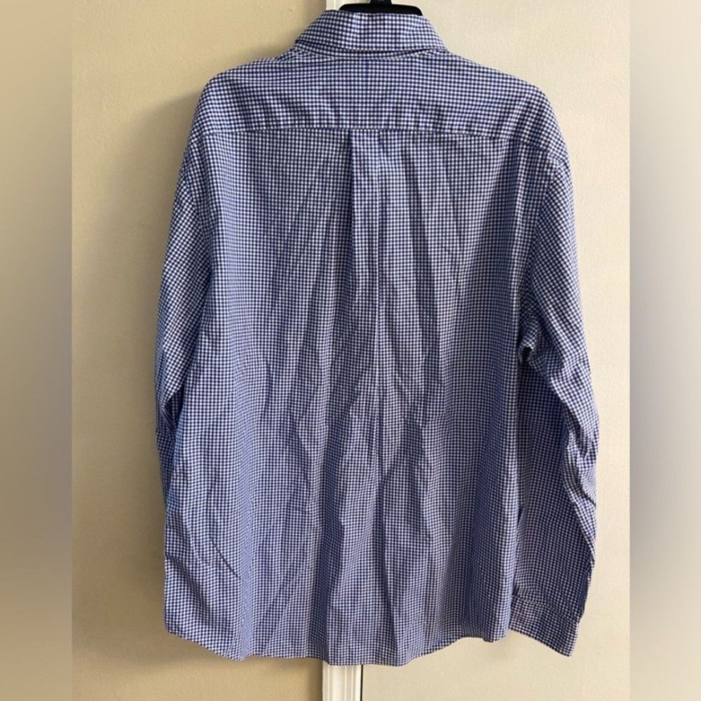 Ralph Lauren Blue Gingham Men's Shirt XL - Picture 2 of 6